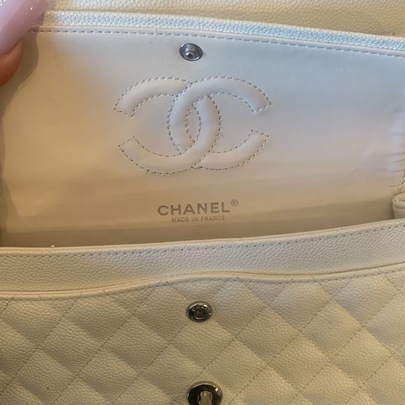 Chanel white caviar medium classic - Picture 12 of 12